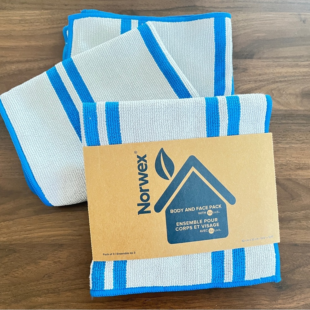 Norwex Body & Face Cloth and hand towel Set